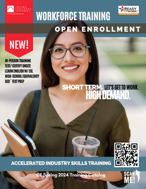 Open Enrollment SPRING 2024 CE Workforce Training Catalog  1_Page_01.png