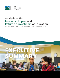 Economic Impact Executive Summary Front Page Image