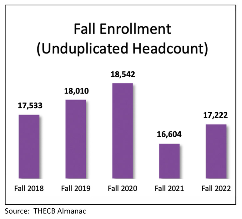 Graph; Source: THECB Accountability Report