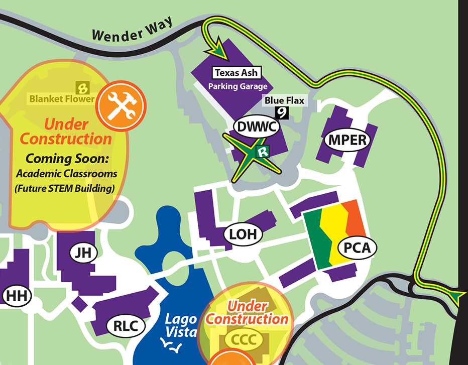 Campus Map of Where DWWC Is